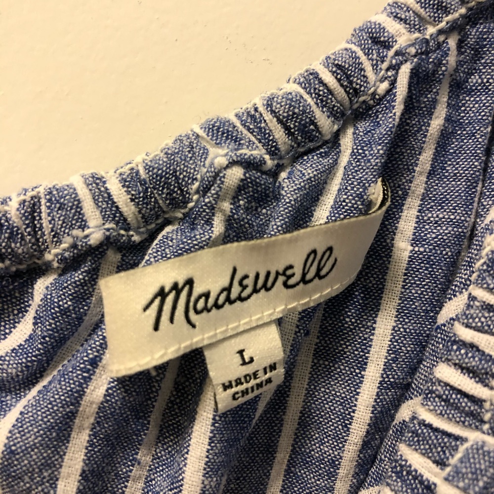 One Shoulder Striped Madewell Dress
